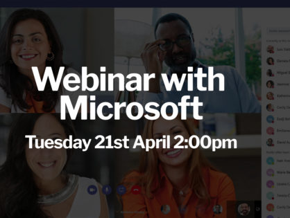 Webinar with Microsoft : Microsoft Teams – More than an online meeting platform